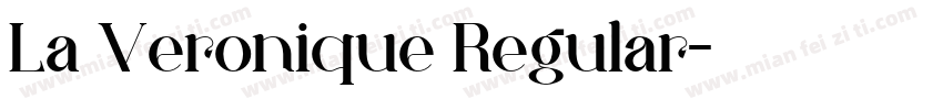 La Veronique Regular字体转换